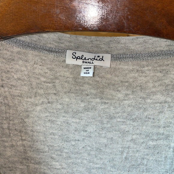 Splendid scoop neck draped t-shirt - Picture 2 of 5